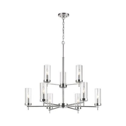Zire Multi Tiered Chandelier in Chrome.