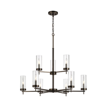 Zire Multi Tiered Chandelier in Brushed Oil Rubbed Bronze.