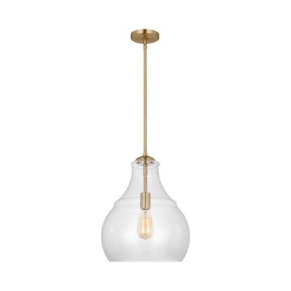 Zola Pendant Light in Satin Brass.