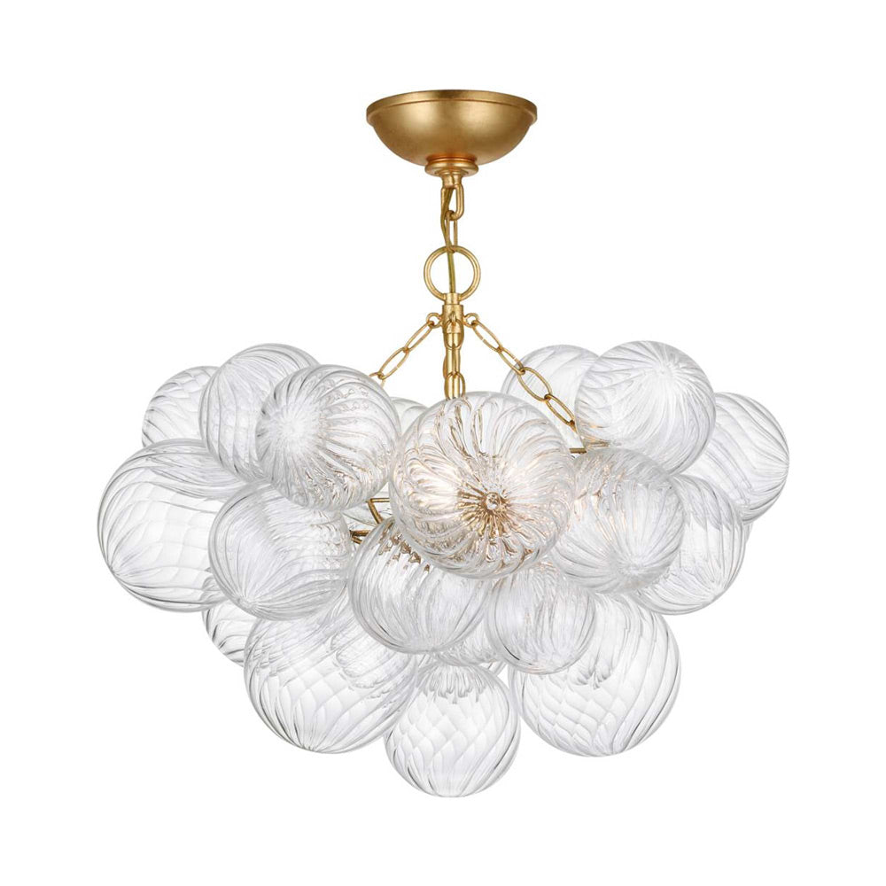 Talia Semi Flush Mount Ceiling Light in Gild (3-Light).