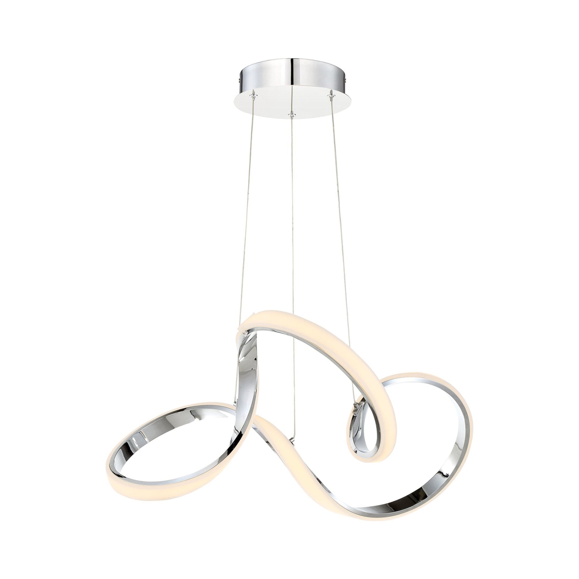 Vornado LED Chandelier in Chrome (23-Inch).