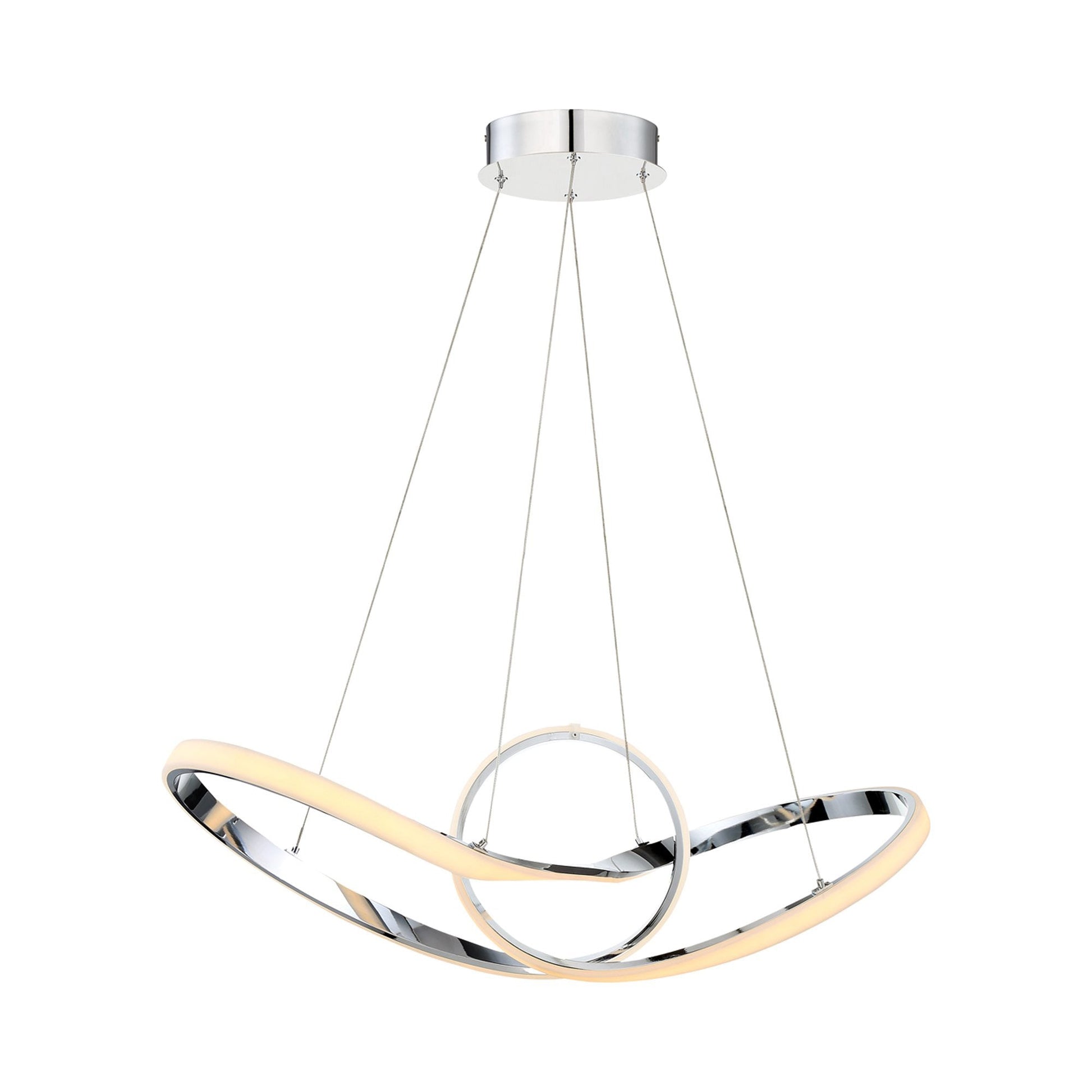 Vornado LED Chandelier in Chrome (35-Inch).