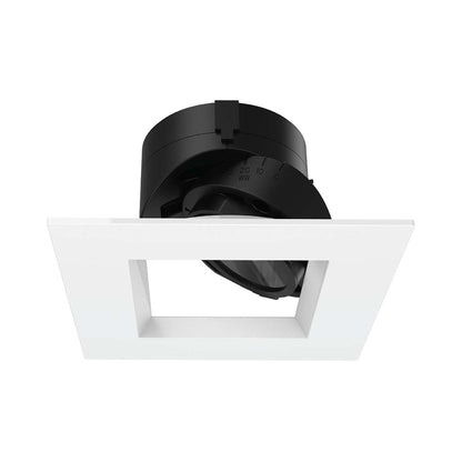 Aether 2 Inch Adjustable Square LED Recessed Trim in White.