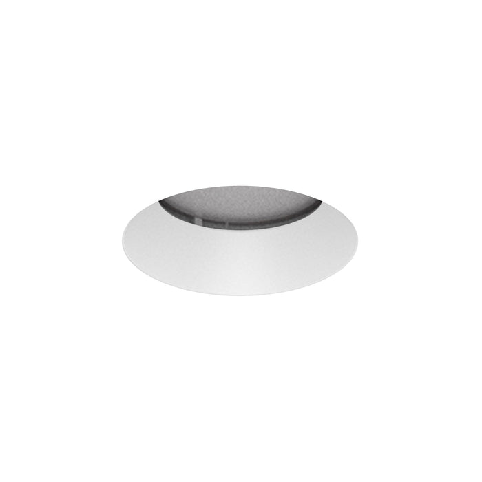 Aether Atomic Round Downlight Recessed Light in White.