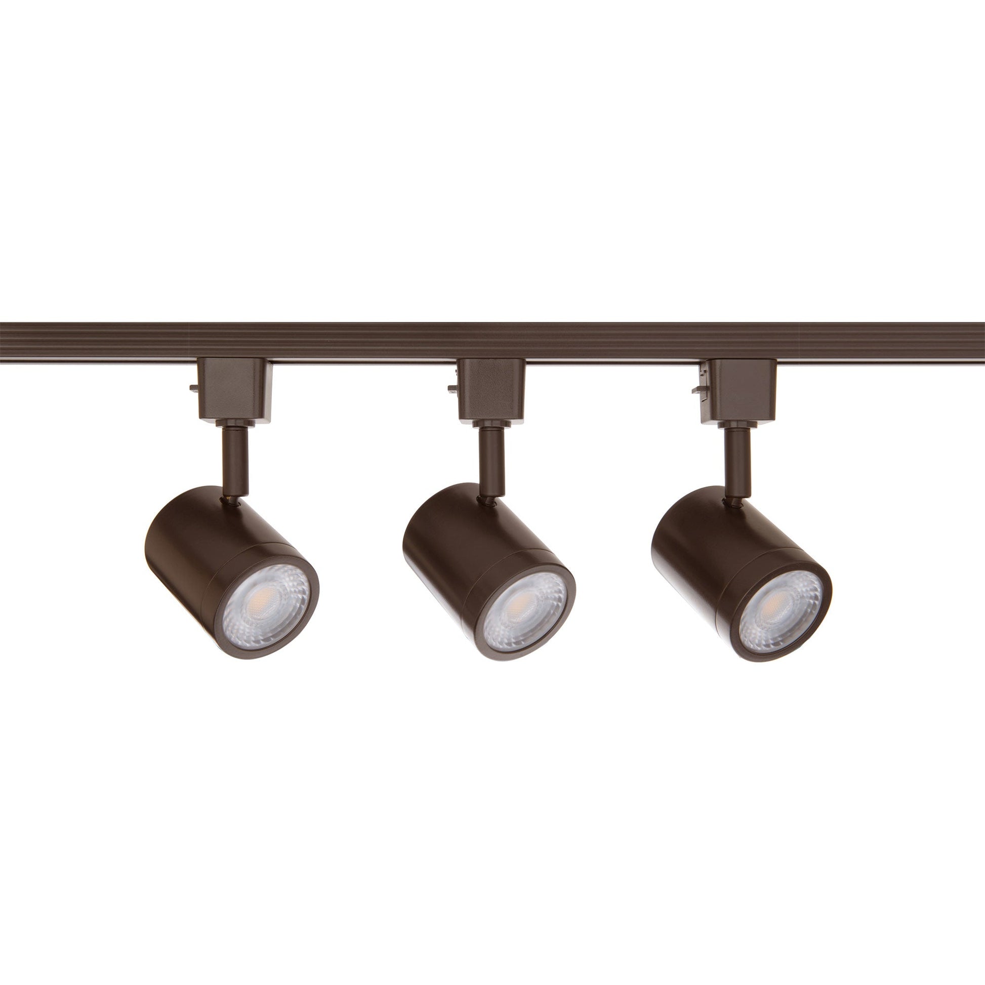 Charge 3-Light LED Track Light Kit in Dark Bronze.