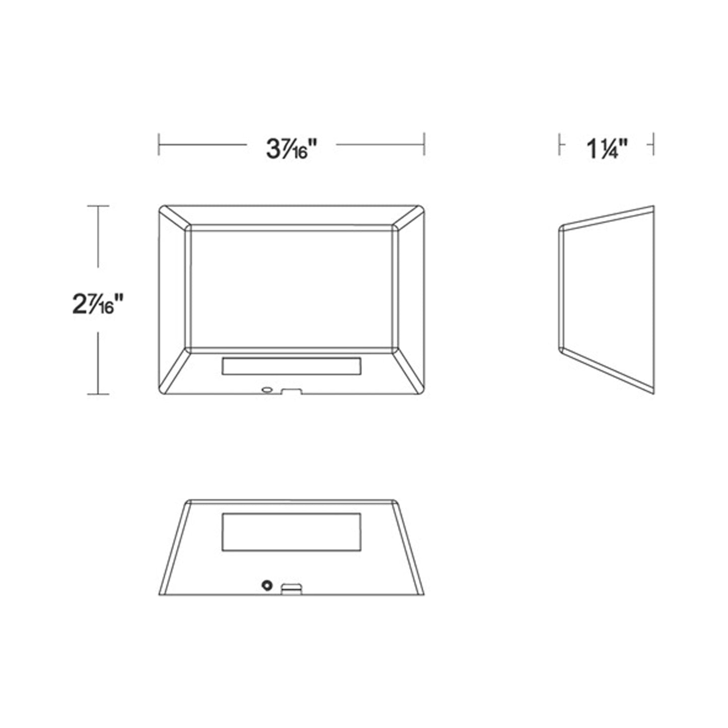 Colorscaping 3051 Outdoor LED Deck Light - line drawing.