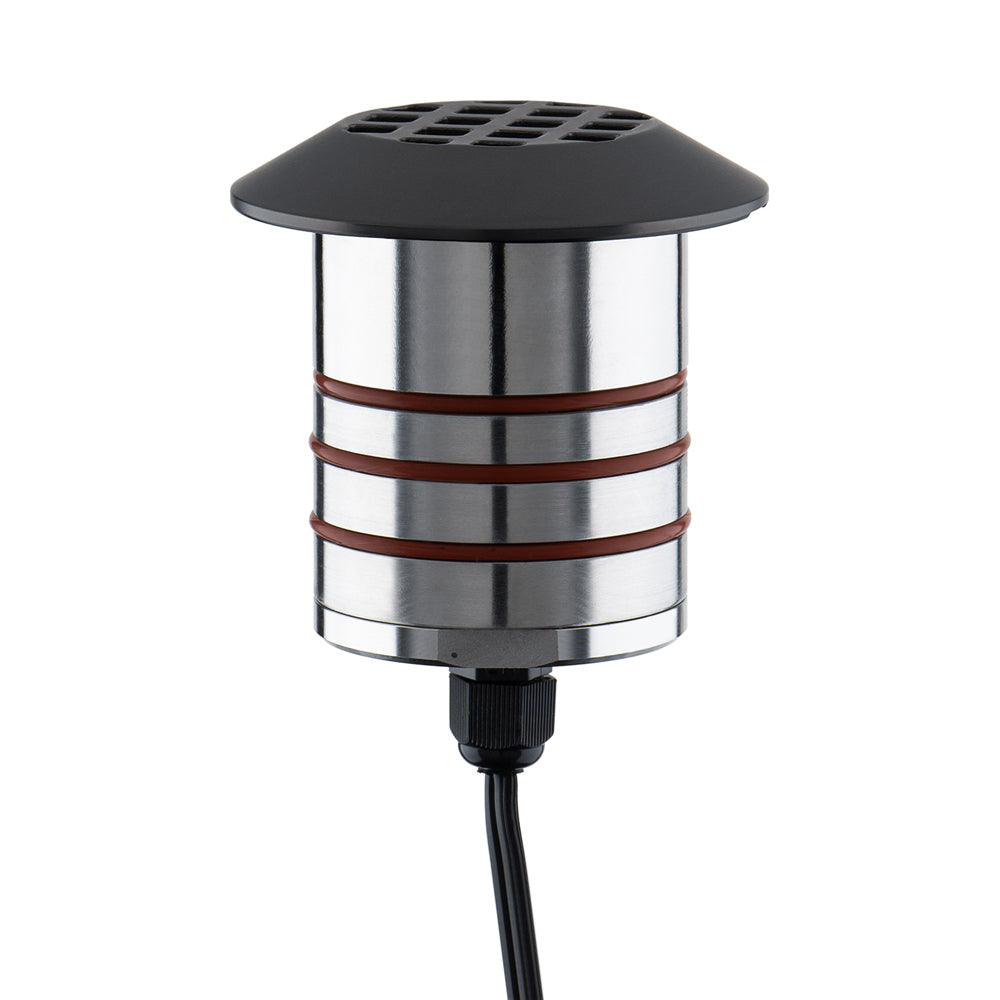 Colorscaping Louver Outdoor LED Step Light in Bronze Stainless Steel.