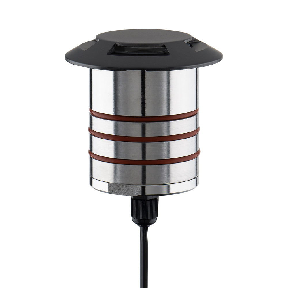 Colorscaping Quad-Directional Outdoor LED Step Light in Bronze Stainless Steel.