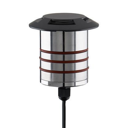 Colorscaping Quad-Directional Outdoor LED Step Light in Bronze Stainless Steel.