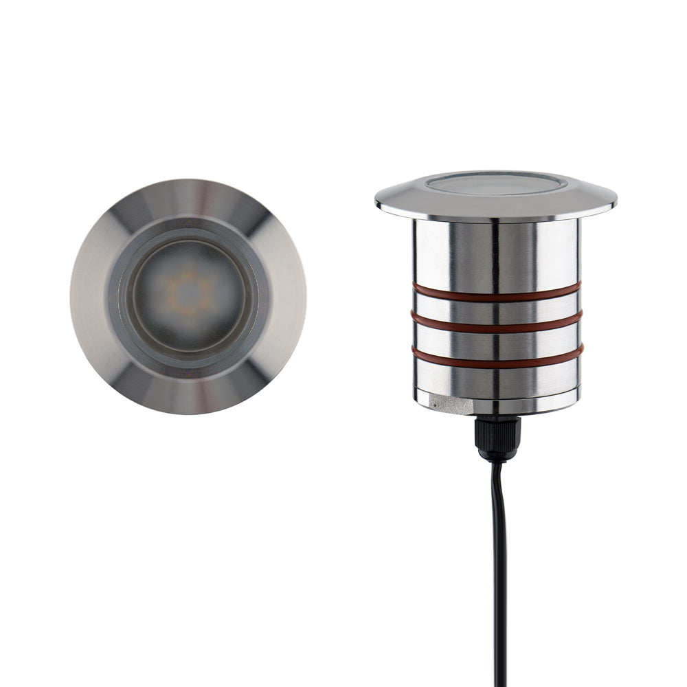 Colorscaping Round Outdoor LED Step Light in Detail.