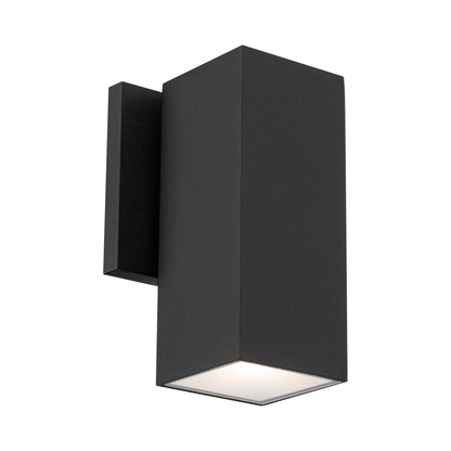 Cubix Outdoor LED Wall Light in Black (One Direction).