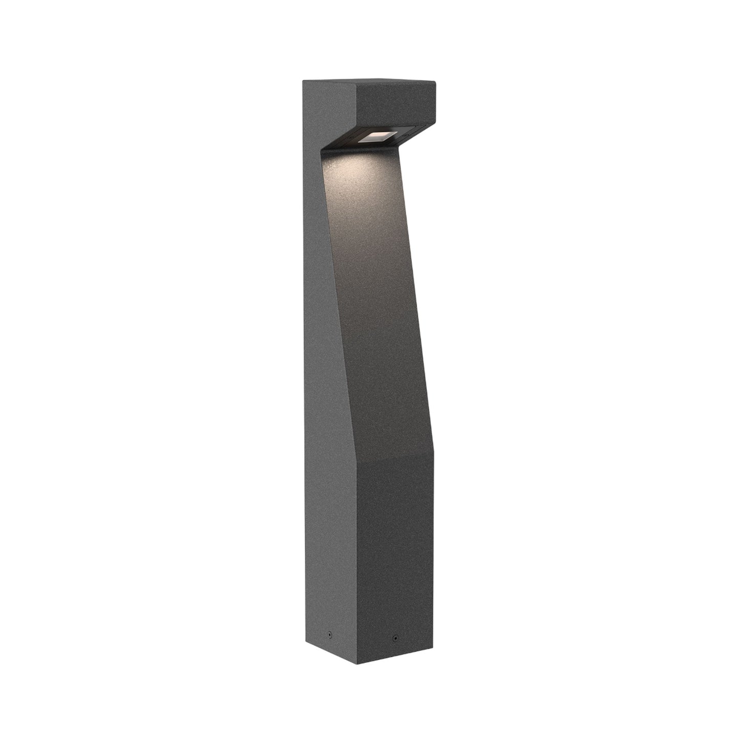 Even Outdoor LED Path Light in Granite on Aluminum.