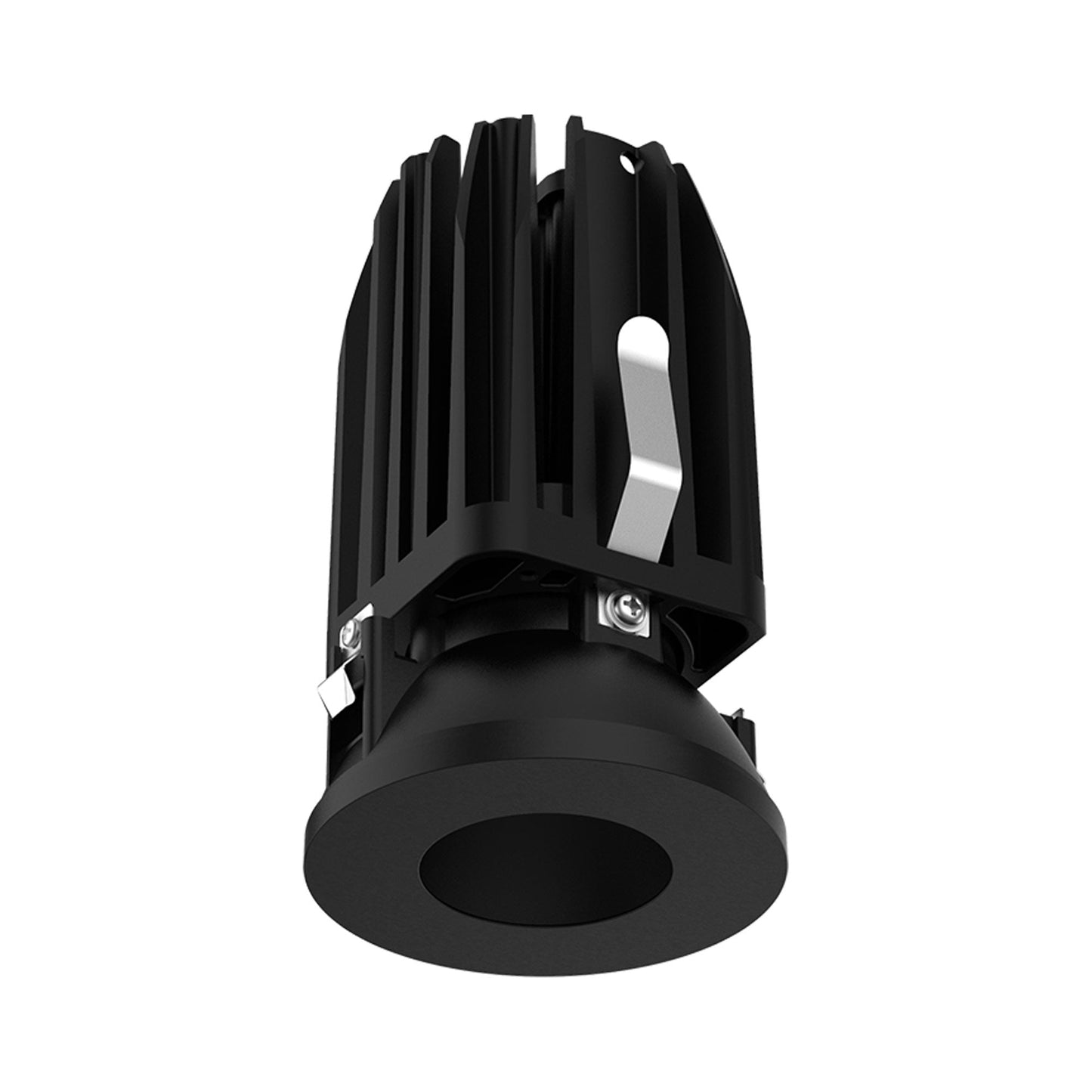 FQ 2-Inch Round Pinhole LED Recessed Light in Black (Downlight Trimless).
