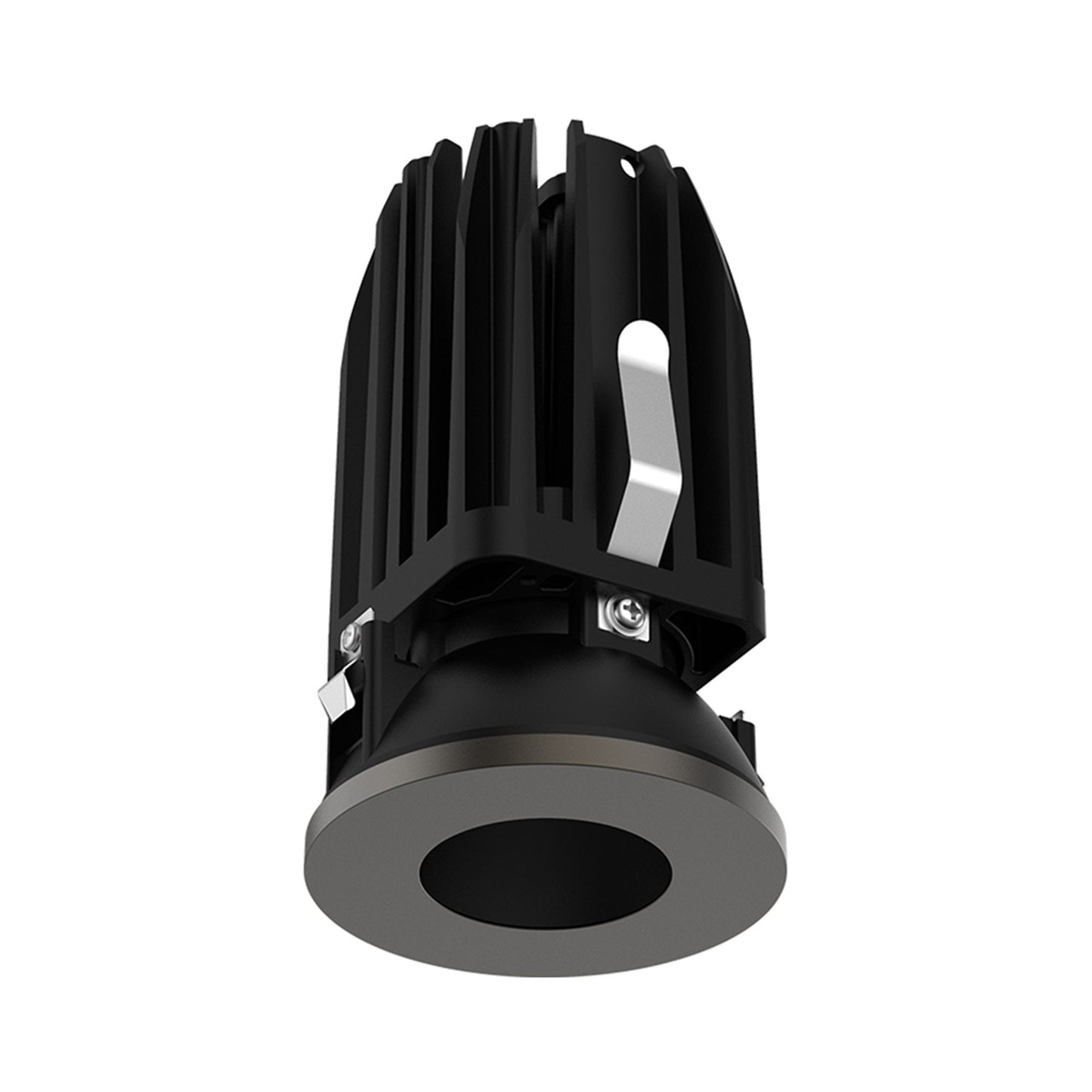 FQ 2-Inch Round Pinhole LED Recessed Light in Dark Bronze (Downlight Trimless).