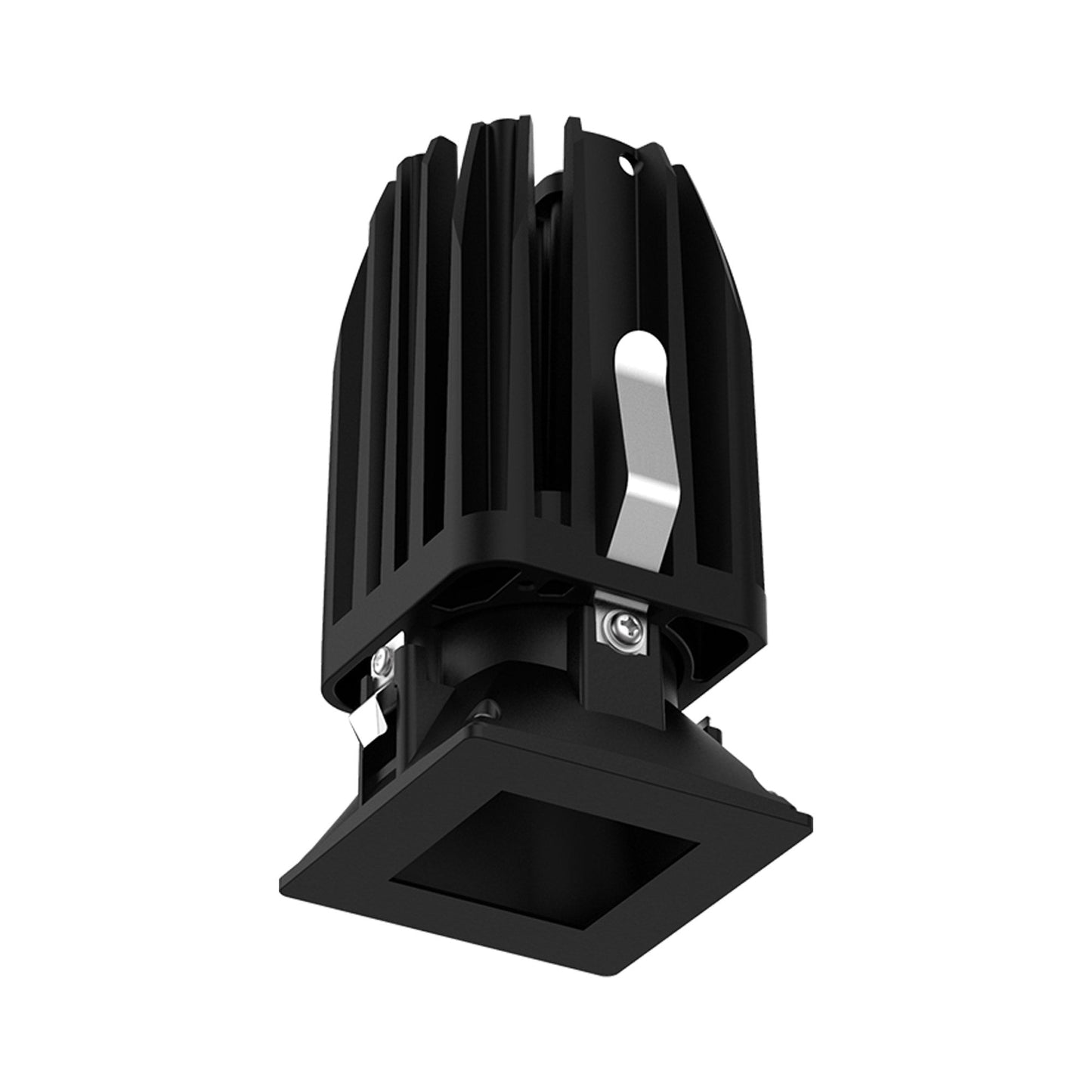 FQ 2-Inch Square Pinhole LED Recessed Light in Black (Downlight Trimless).