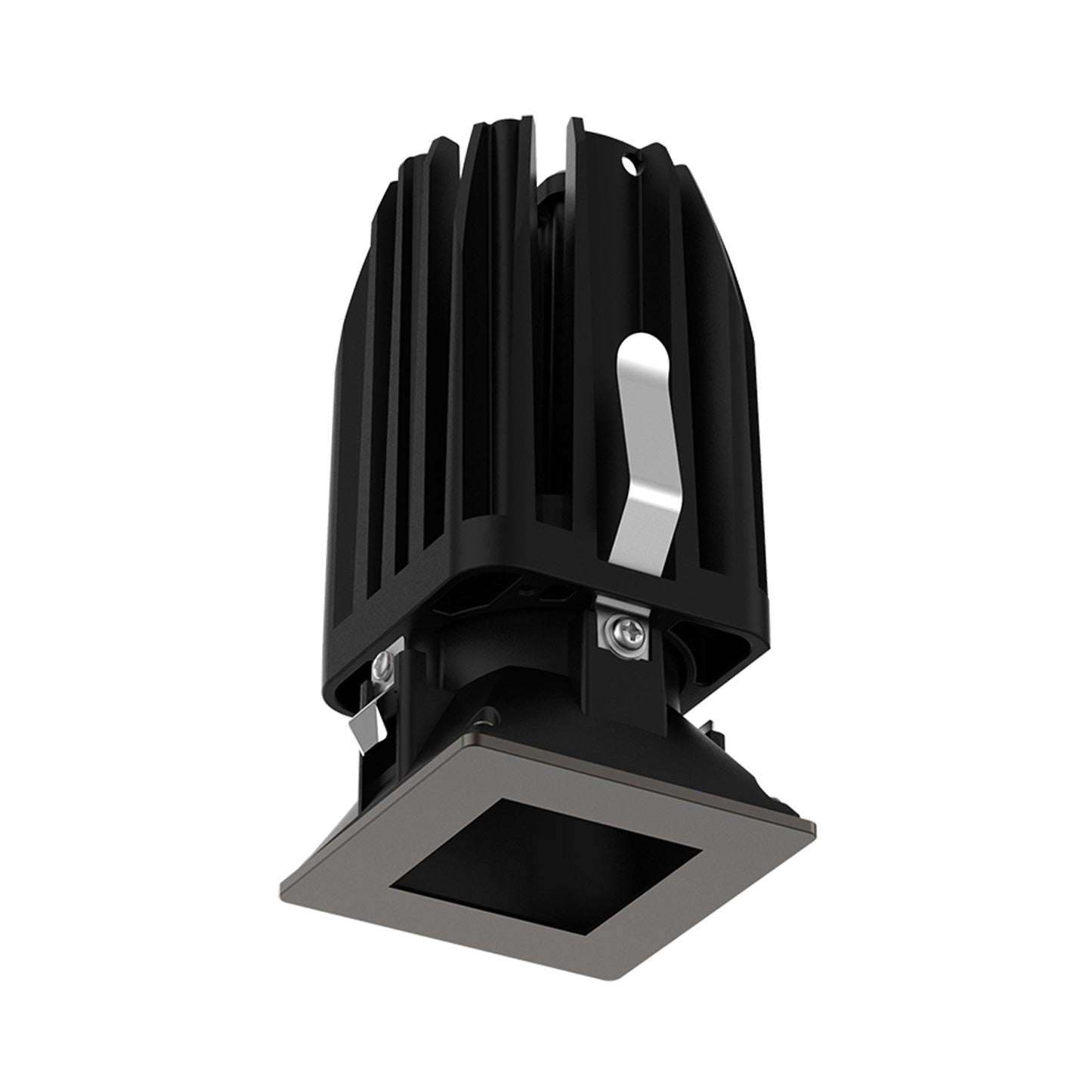 FQ 2-Inch Square Pinhole LED Recessed Light in Dark Bronze (Downlight Trimless).
