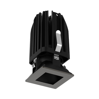 FQ 2-Inch Square Pinhole LED Recessed Light in Dark Bronze (Downlight Trimless).