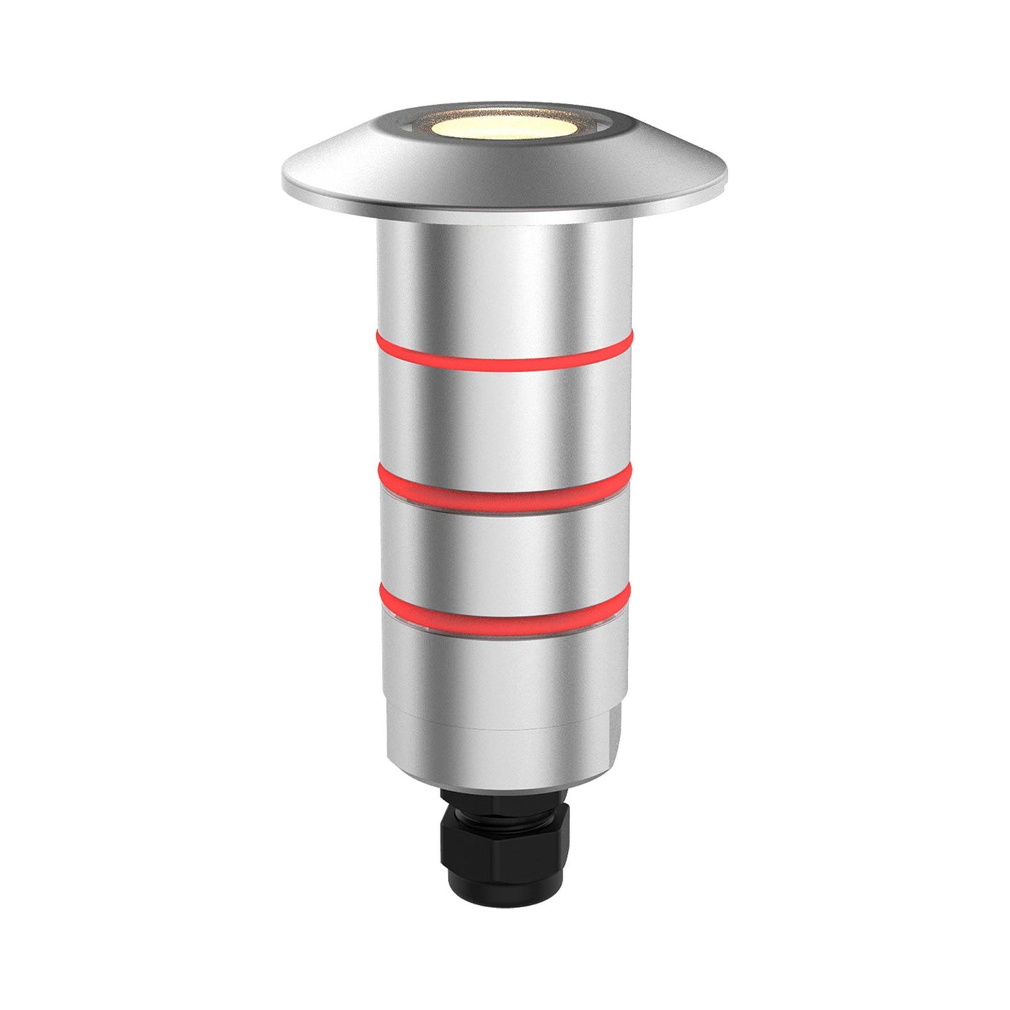 Indicator Round Outdoor LED Inground Light in Stainless Steel (1.63-Inch).