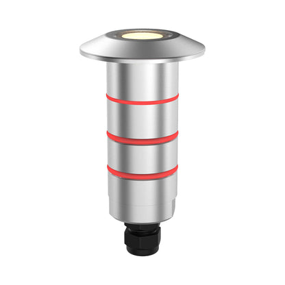 Indicator Round Outdoor LED Inground Light in Stainless Steel (1.63-Inch).
