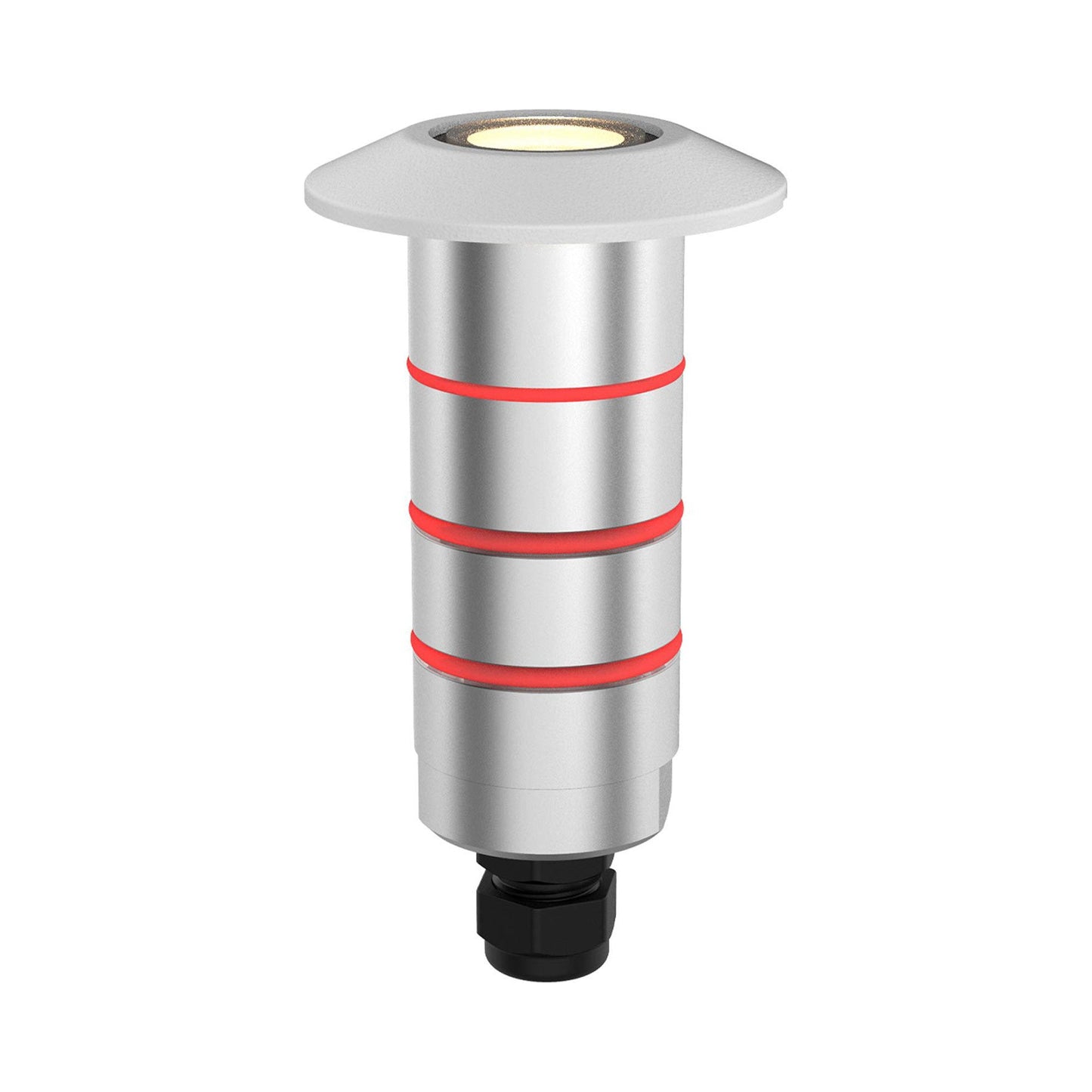 Indicator Round Outdoor LED Inground Light in White (1.63-Inch).
