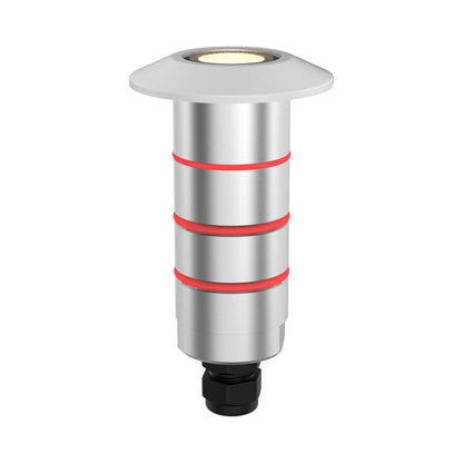 Indicator Round Outdoor LED Inground Light in White (1.63-Inch).