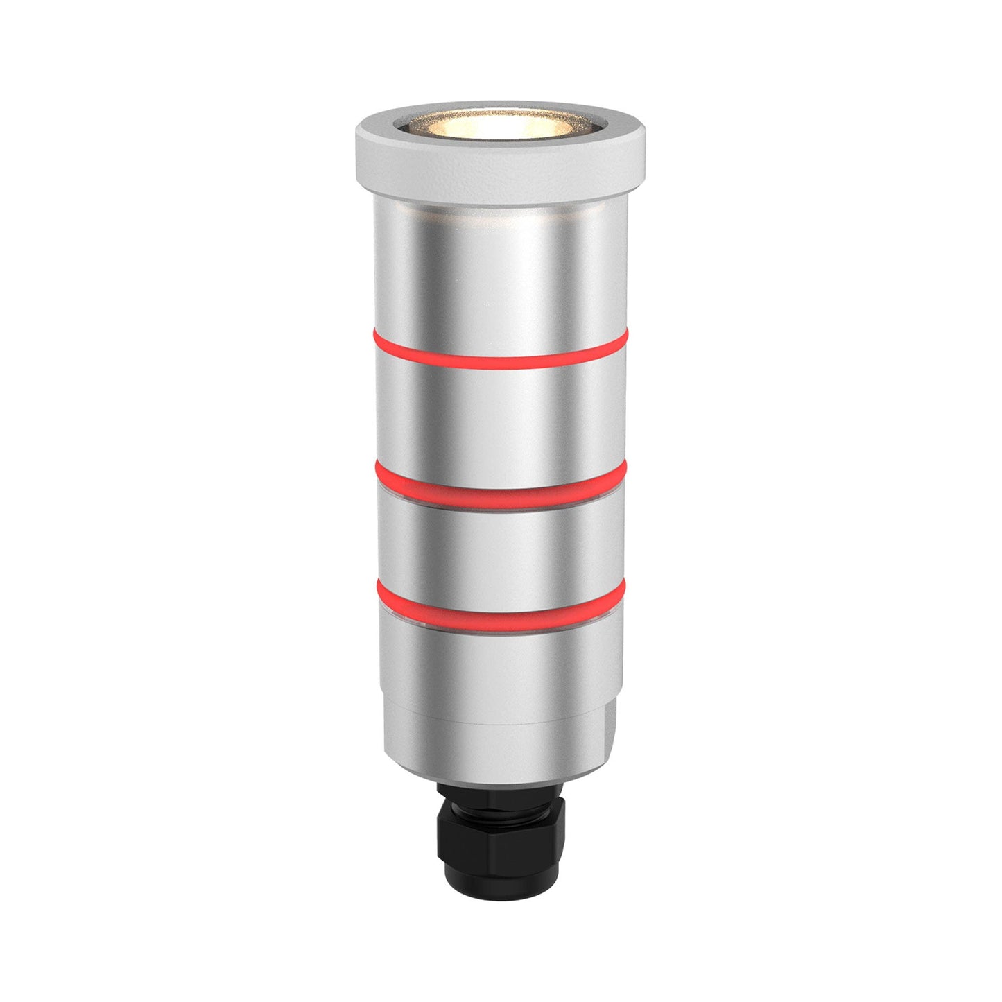 Indicator Round Slim Outdoor LED Inground Light in White (1.06-Inch).
