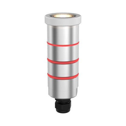 Indicator Round Slim Outdoor LED Inground Light in White (1.06-Inch).