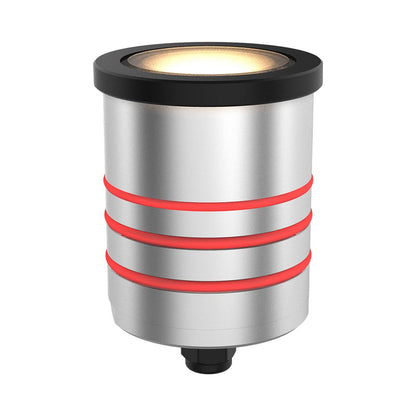 Indicator Round Slim Outdoor LED Inground Light in Black (2.06-Inch).