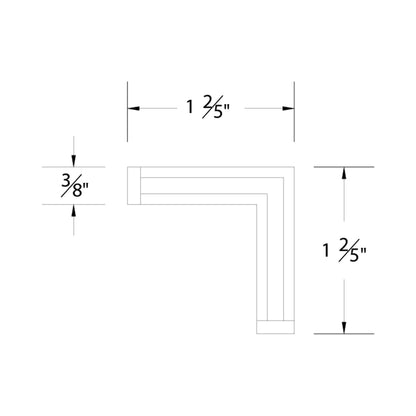 InvisiLED Lite+ 24V L LED Tape Light System - line drawing.
