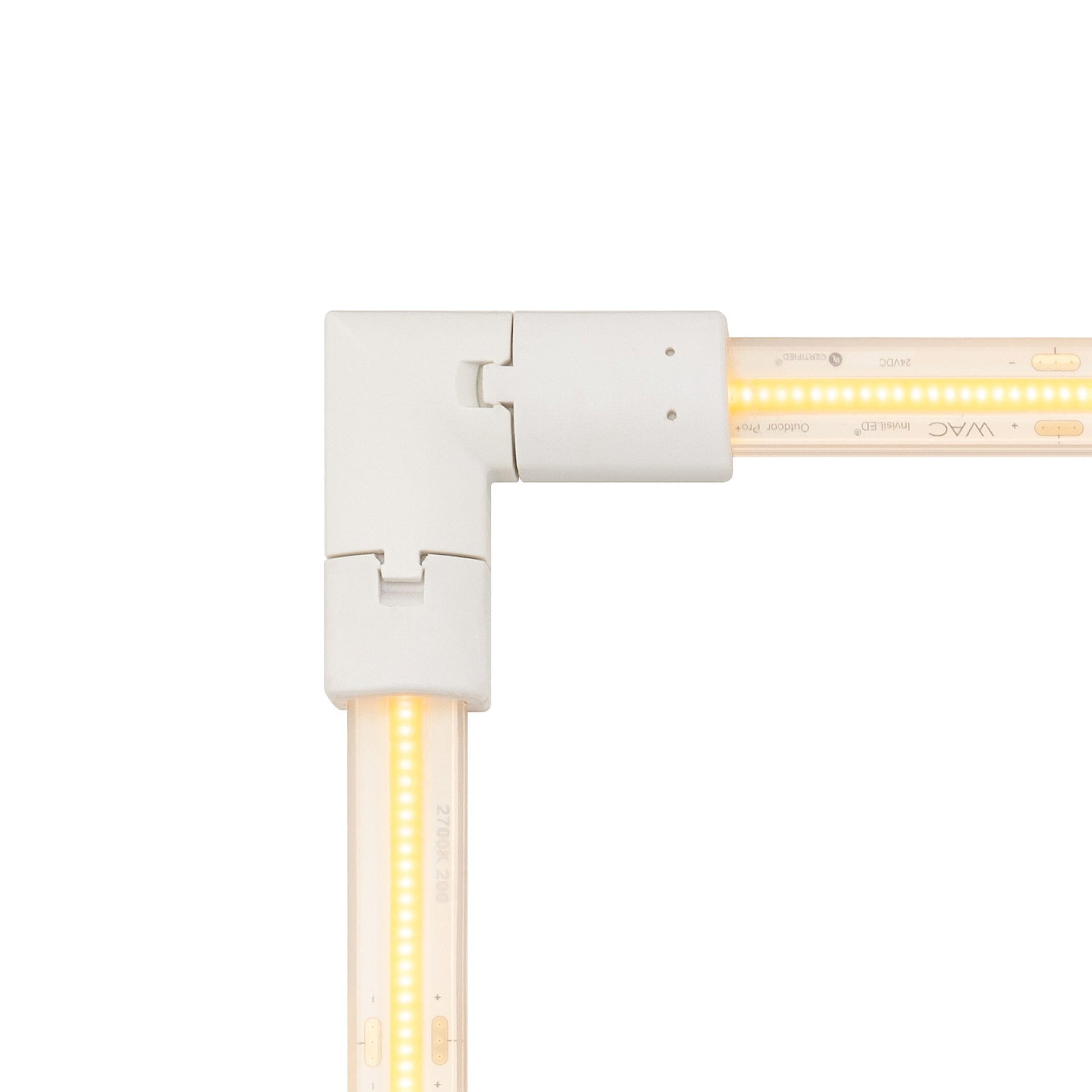 InvisiLED Outdoor Pro+ RGBWW 12V Landscape L and J Connector in Detail.