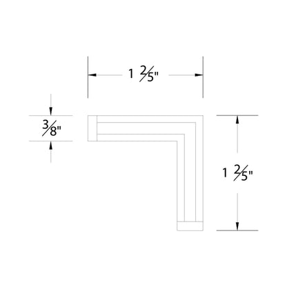 InvisiLED Pro+ 24V L LED Tape Light System - line drawing.