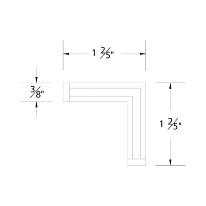 InvisiLED Pro2+ 24V L LED Tape Light System - line drawing.
