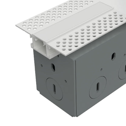 InvisiLED Recessed Mounted Mud-In Channel Wiring Box in Detail.