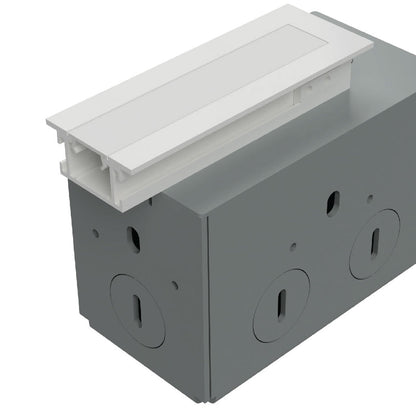 InvisiLED Recessed Mounted Trim Channel Wiring Box in Detail.