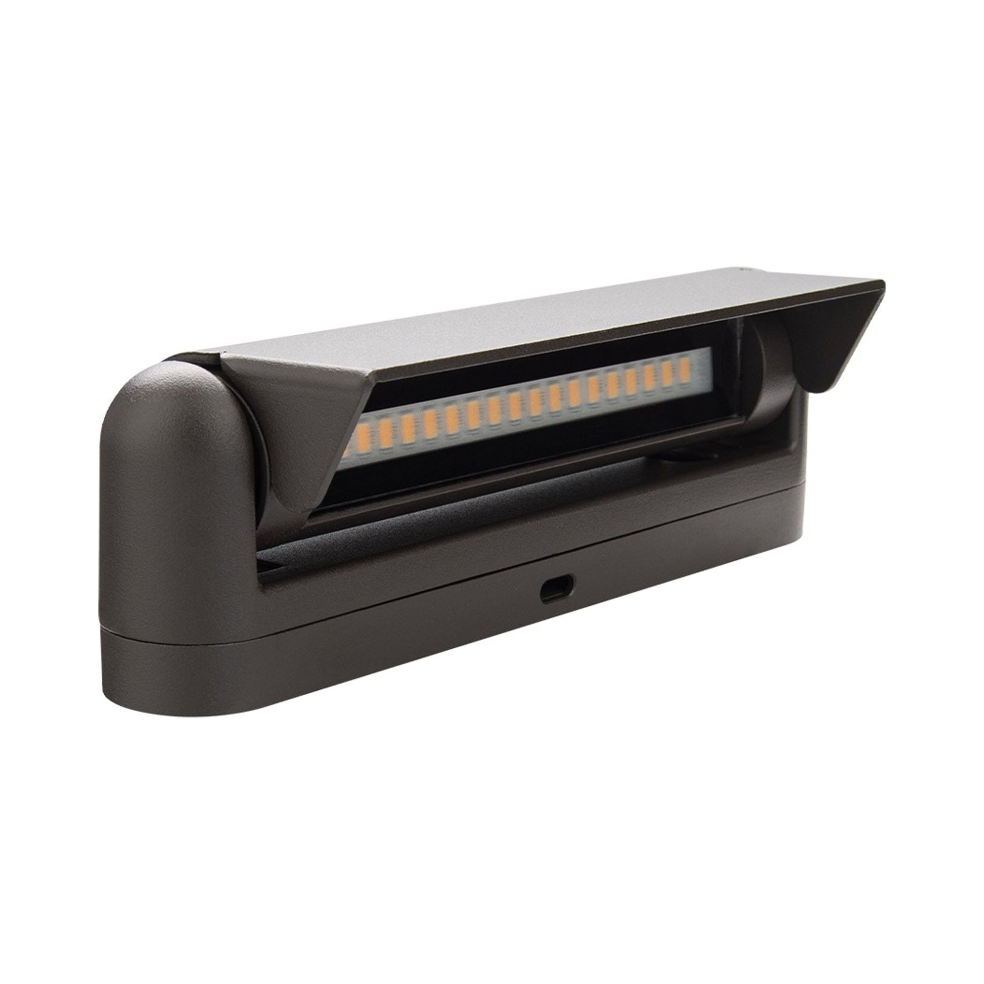 Landscape 12V LED Linear Path Light in Bronze on Aluminum.