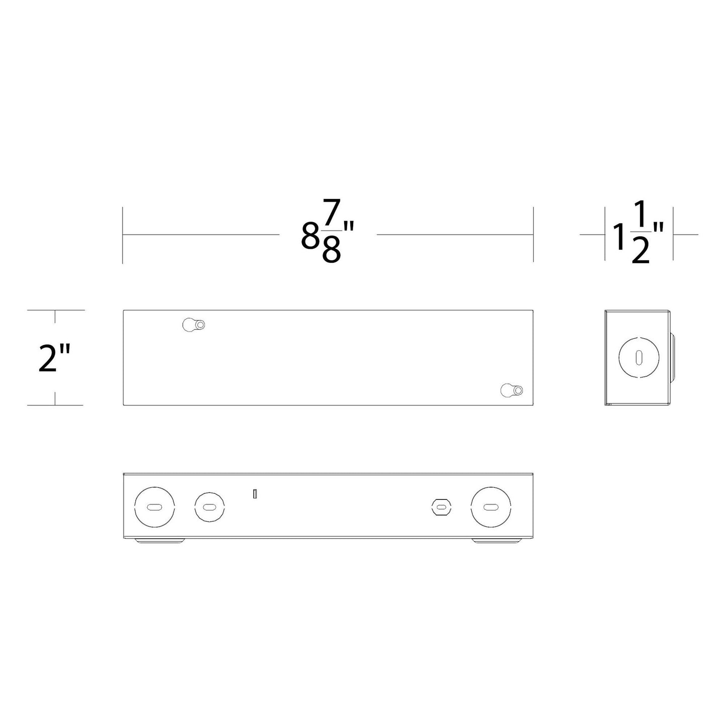 LED Driver Remote Power Supply - line drawing.