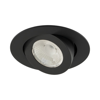 Ocular 3.0 Round Adjustable LED Recessed Trim in Black.