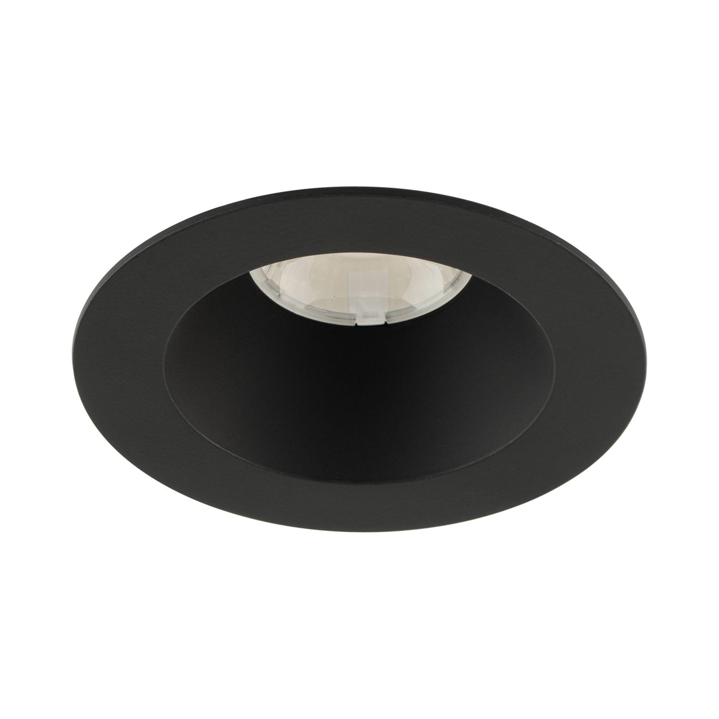 Ocular 3.0 Round Downlight LED Recessed Trim in Black (Die-cast aluminum/55-Degree/Selectable CCT/90CRI).