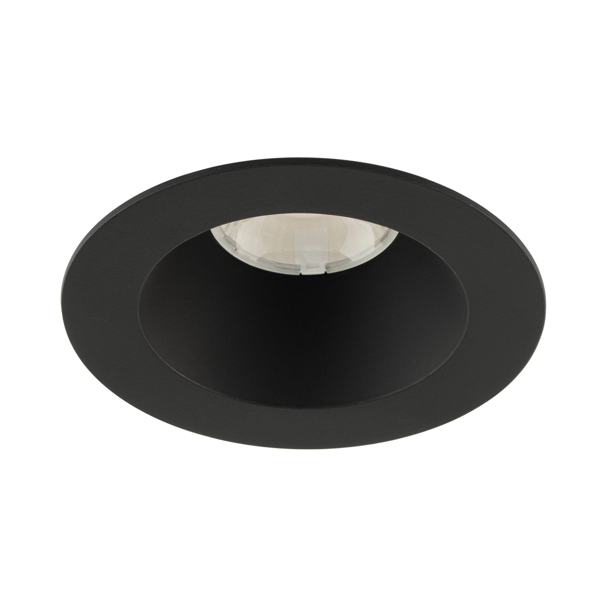 Ocular 3.0 Round Downlight LED Recessed Trim in Black (Die-cast aluminum/55-Degree/Selectable CCT/90CRI).