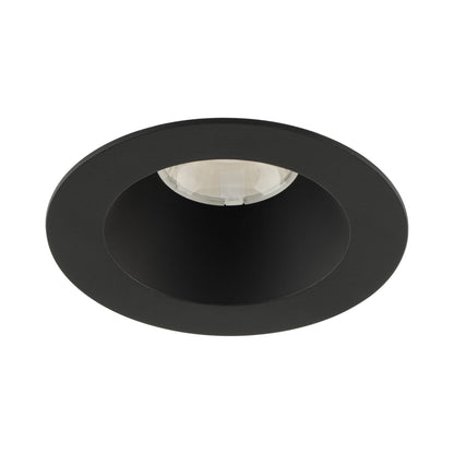 Ocular 3.0 Round Downlight LED Recessed Trim in Black (Die-cast aluminum/55-Degree/Selectable CCT/90CRI).