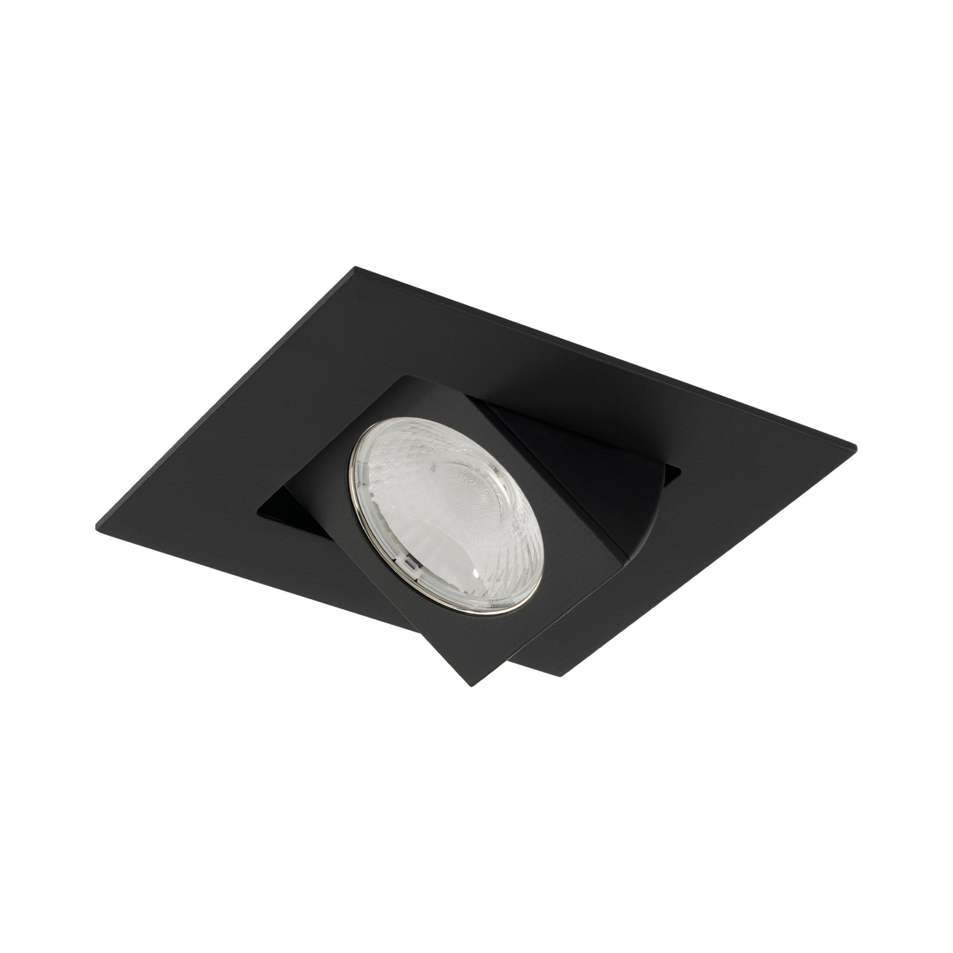 Ocular 3.0 Square Adjustable LED Recessed Trim in Black.