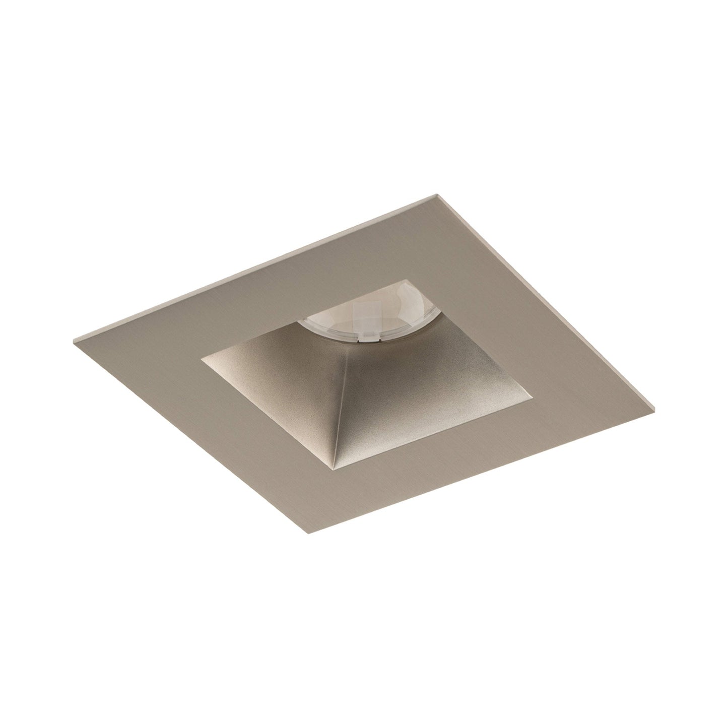 Ocular 3.0 Square Downlight LED Recessed Trim in Brushed Nickel.