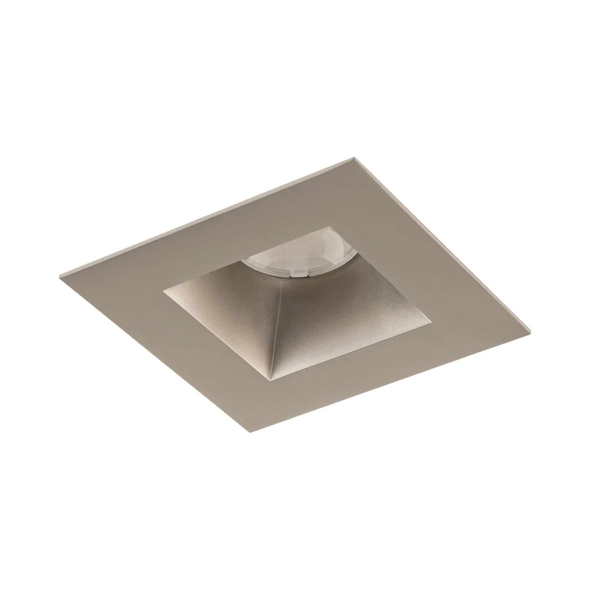 Ocular 3.0 Square Downlight LED Recessed Trim in Brushed Nickel.