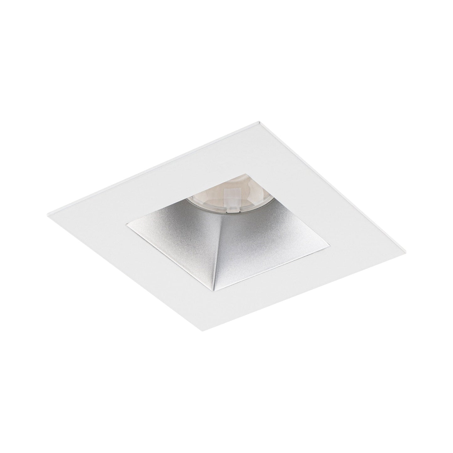 Ocular 3.0 Square Downlight LED Recessed Trim in Haze/White.