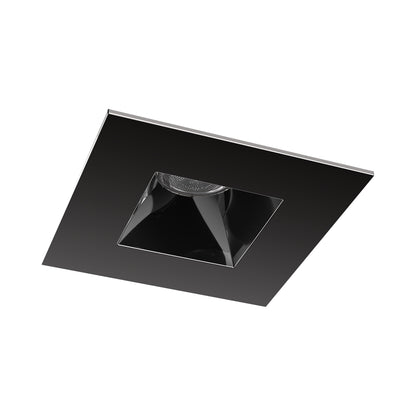 Ocularc 1.0 Square Open Reflector LED Recessed Trim in Gun Metal.