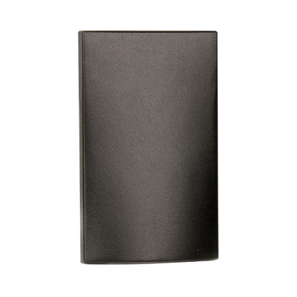 Rectangle Vertical LED Step / Wall Light in Bronze on Aluminum.