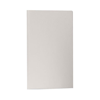Rectangle Vertical LED Step / Wall Light in White on Aluminum.