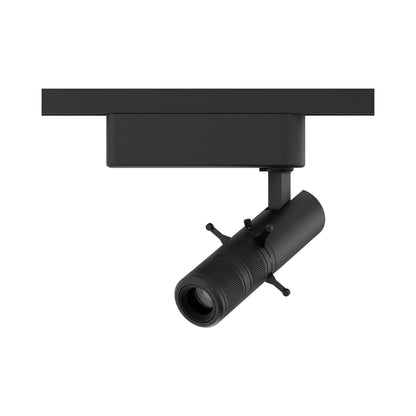 Stealth Framing Projector Zoomable LED Track Head in Black.