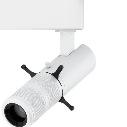 Stealth Framing Projector Zoomable LED Track Head in Detail.