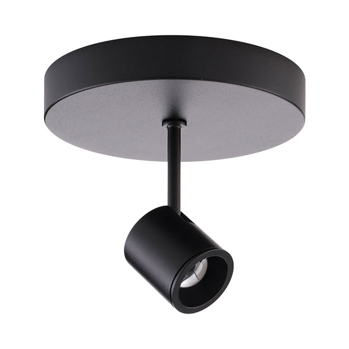 Stealth Silo Monopoint LED Ceiling Light in Black (2700K/Large).